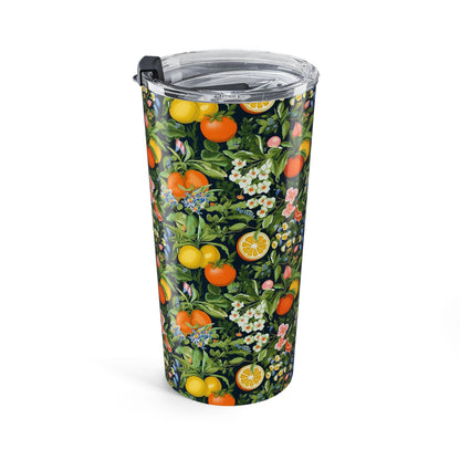 Classic Fruit & Floral Insulated Tumbler - 20 oz. Stainless Steel, Glossy Finish
