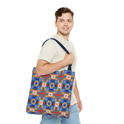 Floral Tapestry Wanderlust Tote Bag - Wander in Style with a Tapestry of Color! Available in 3 sizes.