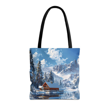 Winter Wonderland Retreat Tote Bag - Embrace Winter's Serenity with this Tote! - Available in 3 sizes.