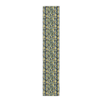 Olive Orchard Stripes Table Runner - Cotton Twill - Available in 2 sizes: 16" x 72" and 16" x 90".