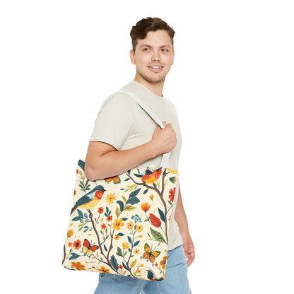 Tree Birds Tote Bag - Available in 3 sizes.