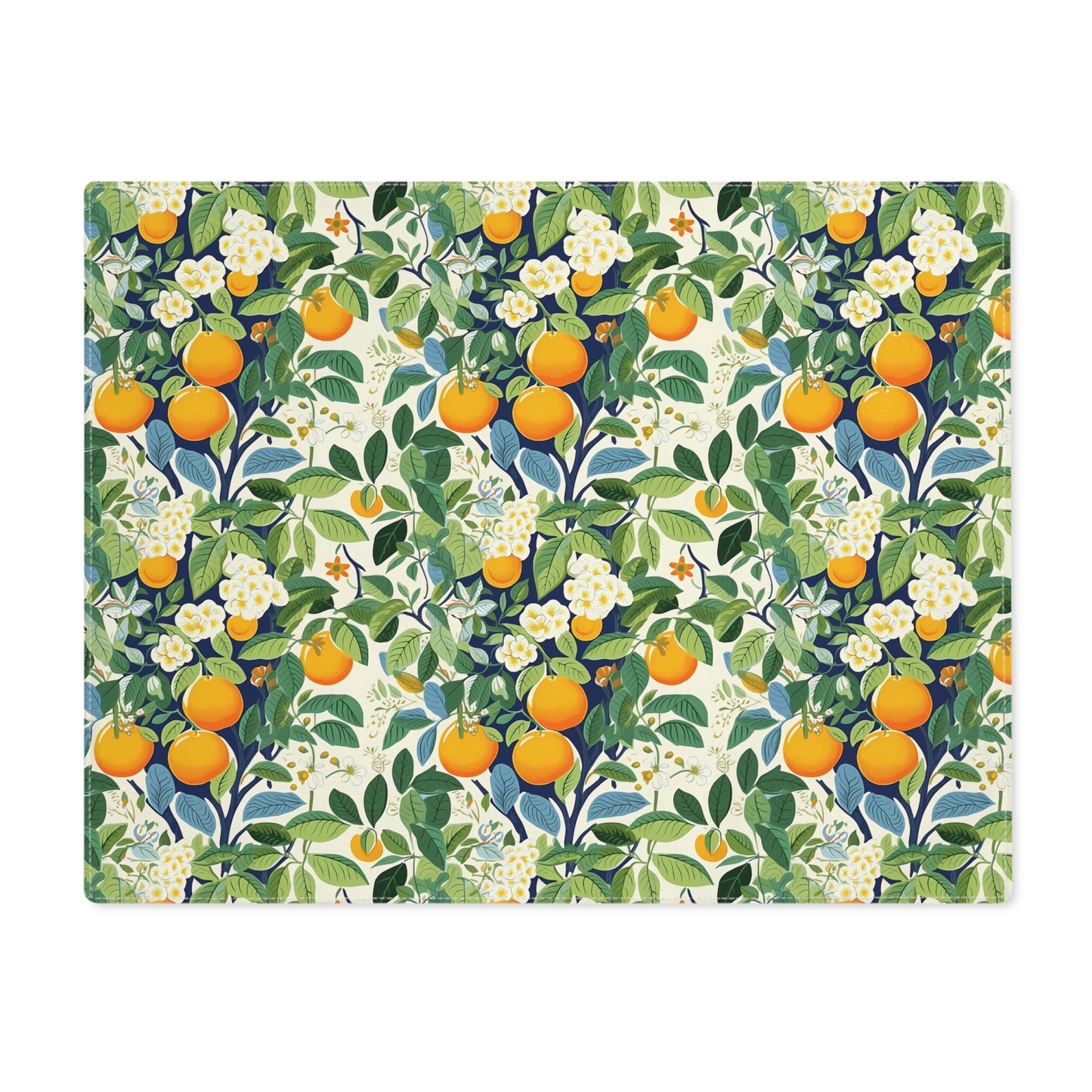 Happy Oranges & Blossoms Placemat - 18" x 14".