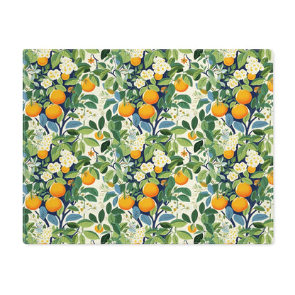 Happy Oranges & Blossoms Placemat - 18" x 14".
