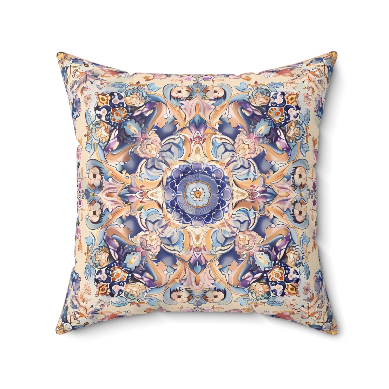 Lilac Moorish Dream Square Throw Pillow - Spun Polyester - Double-Sided Print - Concealed Zipper - Available in 4 sizes.