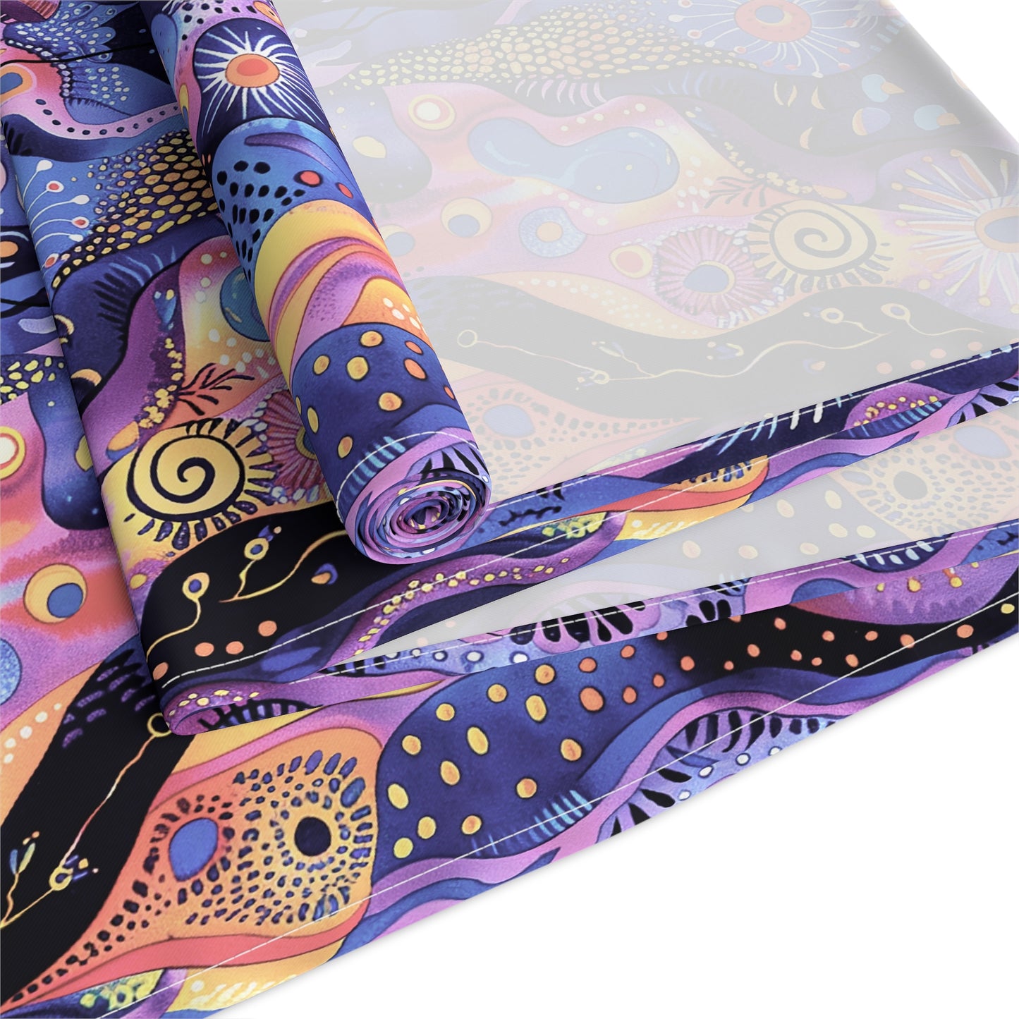 Purple Craziness Table Runner - Cotton Twill - Available in 2 sizes: 16" x 72" and 16" x 90".