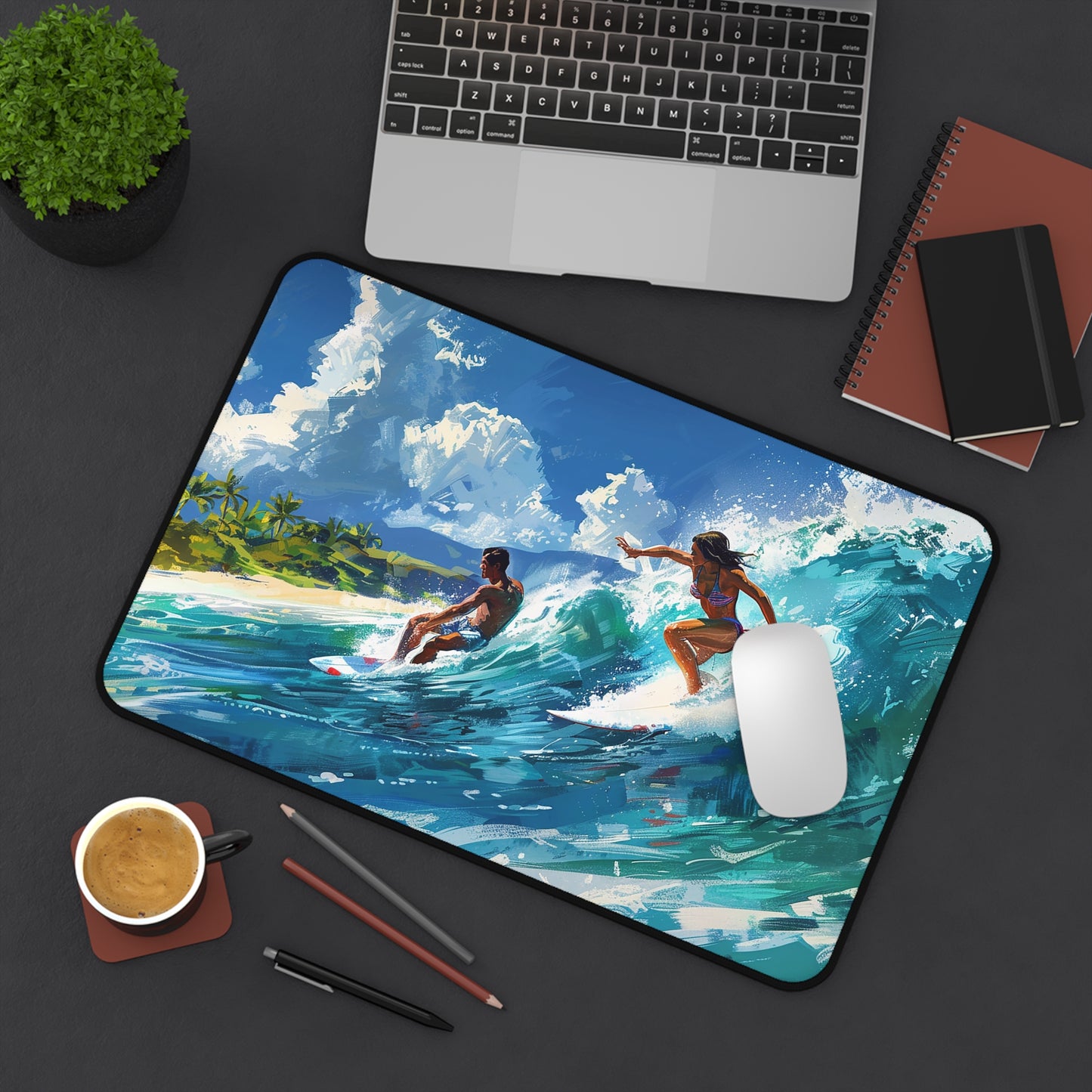Wave Rider Desk Mat (Desk Pad) - Available in 3 sizes