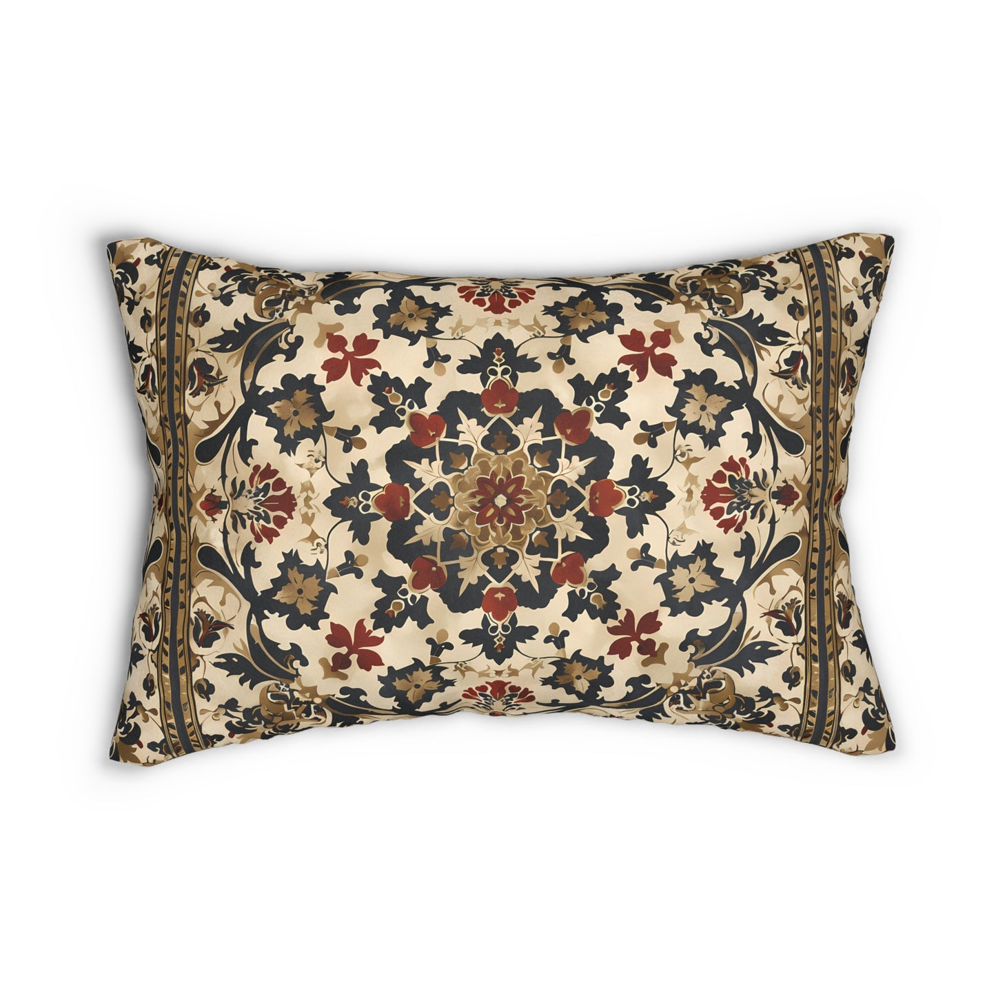 Moroccan Charm Lumbar Pillow - Spun Polyester - Double-Sided Print - Concealed Zipper - 20" x 14"