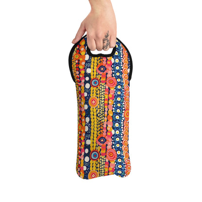 Dotty Delight Wine Tote Bag - 100% Neoprene - Pop, Pour, and Carry in Playful Style!