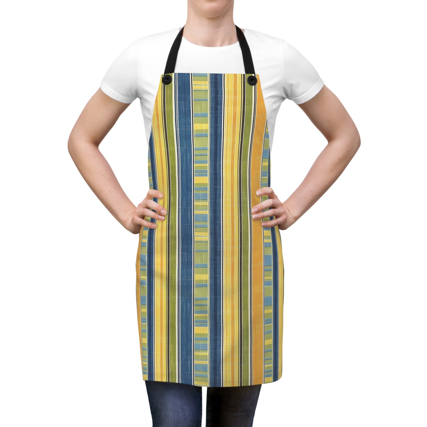 Summer Stripes Delight Adult Apron