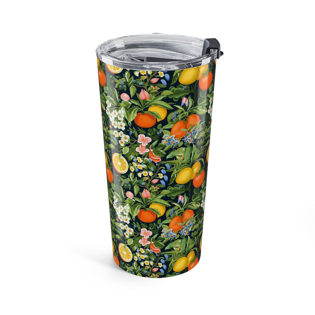 Classic Fruit & Floral Insulated Tumbler - 20 oz. Stainless Steel, Glossy Finish