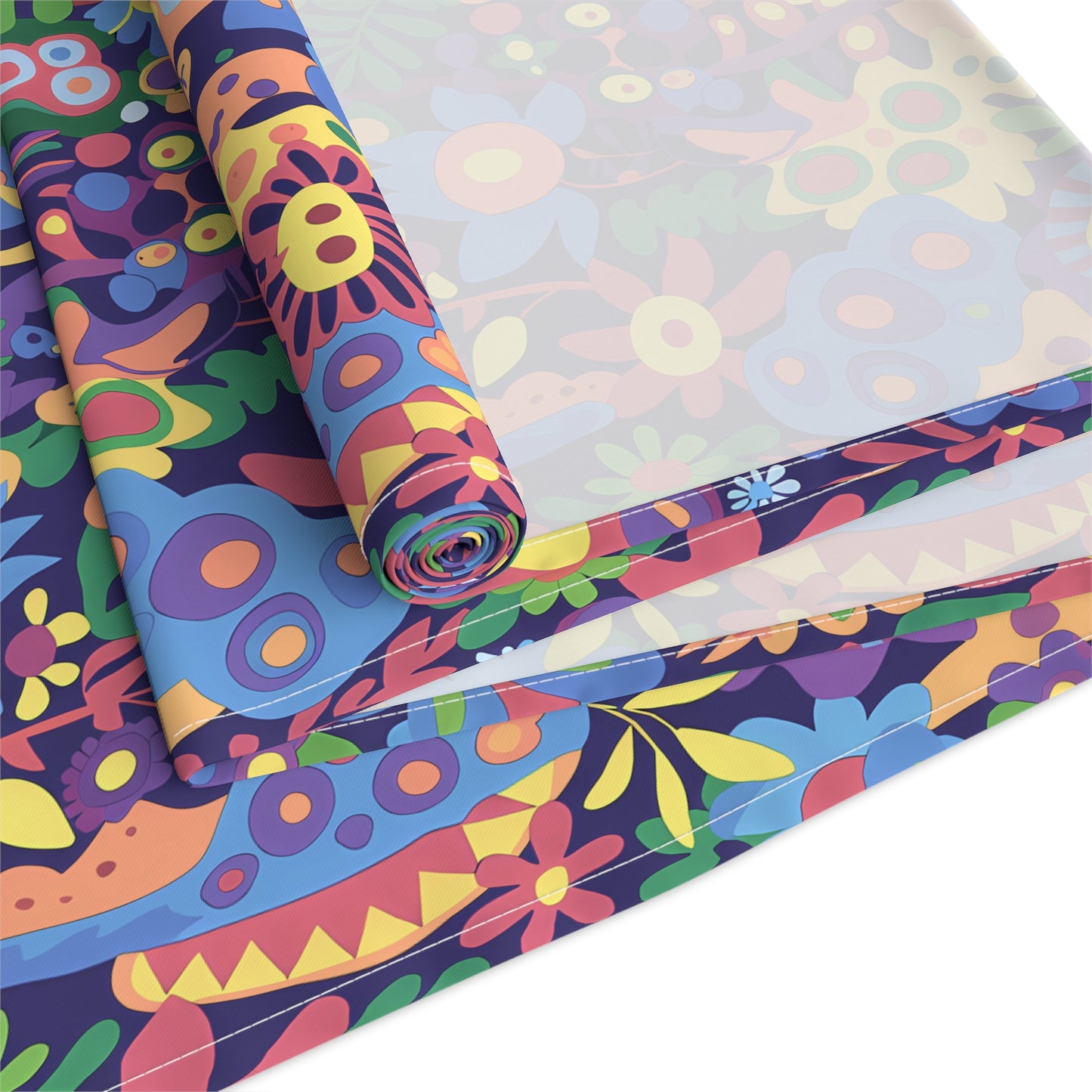 Groovy Garden Table Runner - Cotton Twill - Available in 2 sizes: 16" x 72" and 16" x 90".