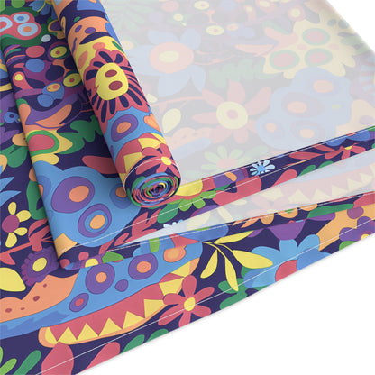 Groovy Garden Table Runner - Cotton Twill - Available in 2 sizes: 16" x 72" and 16" x 90".