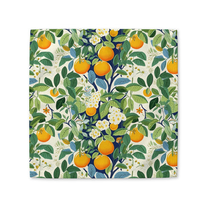 Happy Oranges & Blossoms cotton twill napkin