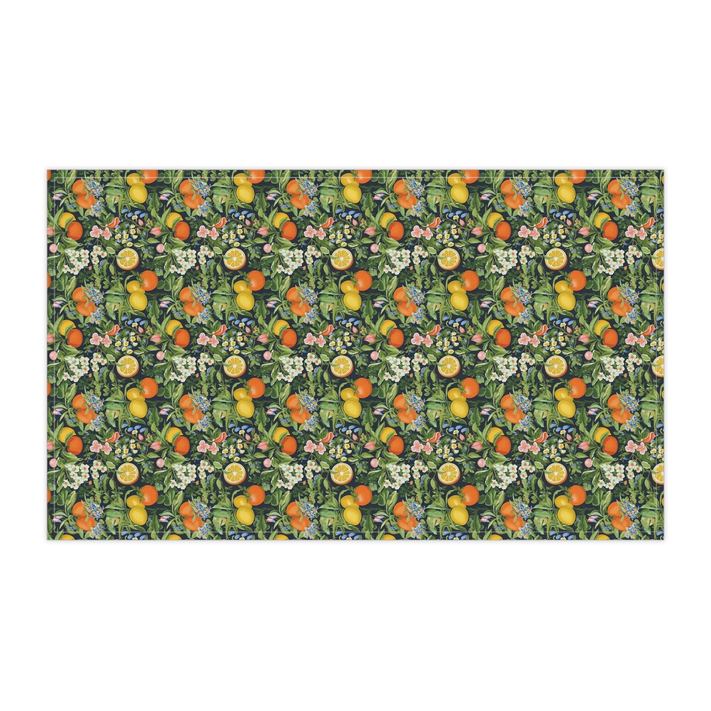 Classic Fruit & Floral Kitchen Towel - 100% Cotton Twill.