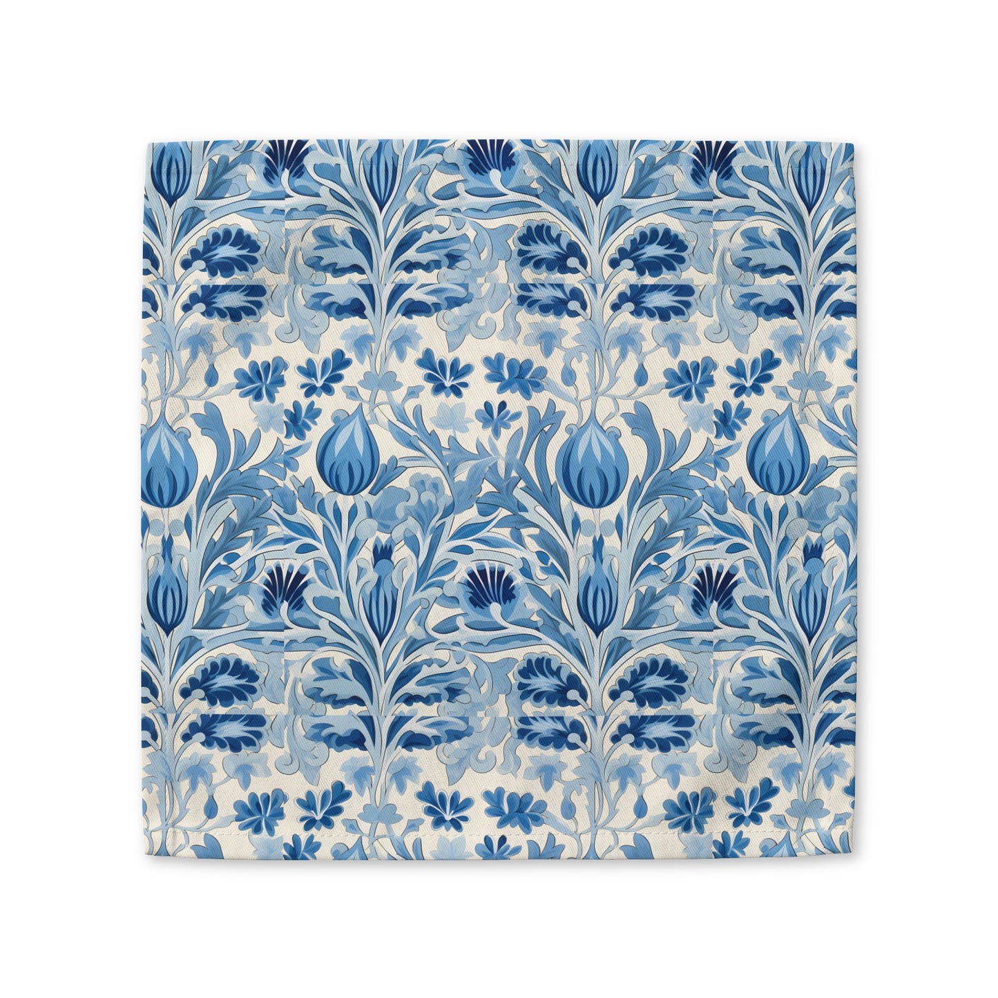Dutch Blue Tulip cotton twill napkin