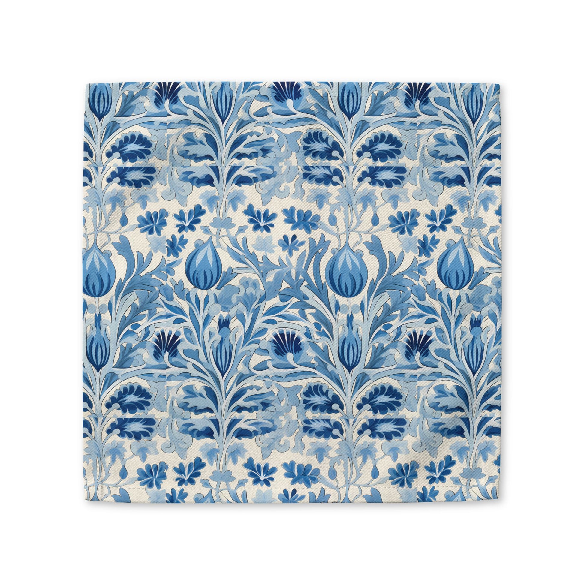 Dutch Blue Tulip cotton twill napkin