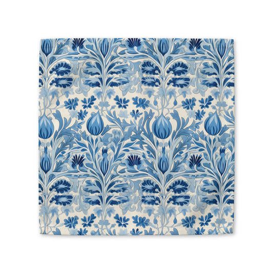 Dutch Blue Tulip cotton twill napkin