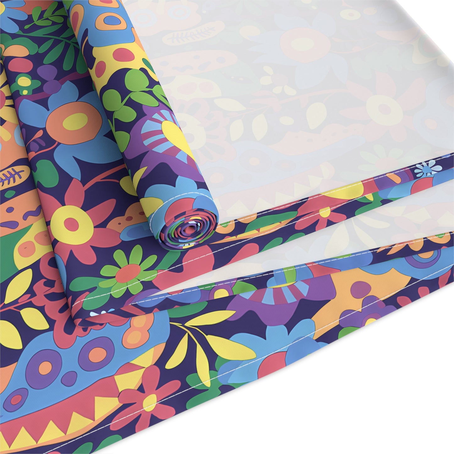 Groovy Garden Table Runner - Cotton Twill - Available in 2 sizes: 16" x 72" and 16" x 90".