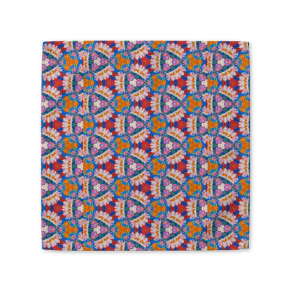 Prismatic Petal Paradise cotton twill napkin
