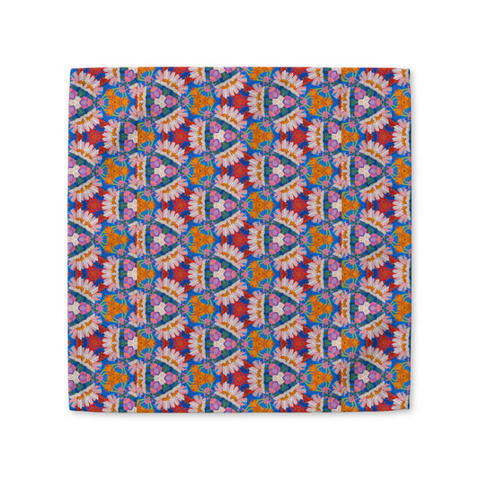 Prismatic Petal Paradise cotton twill napkin