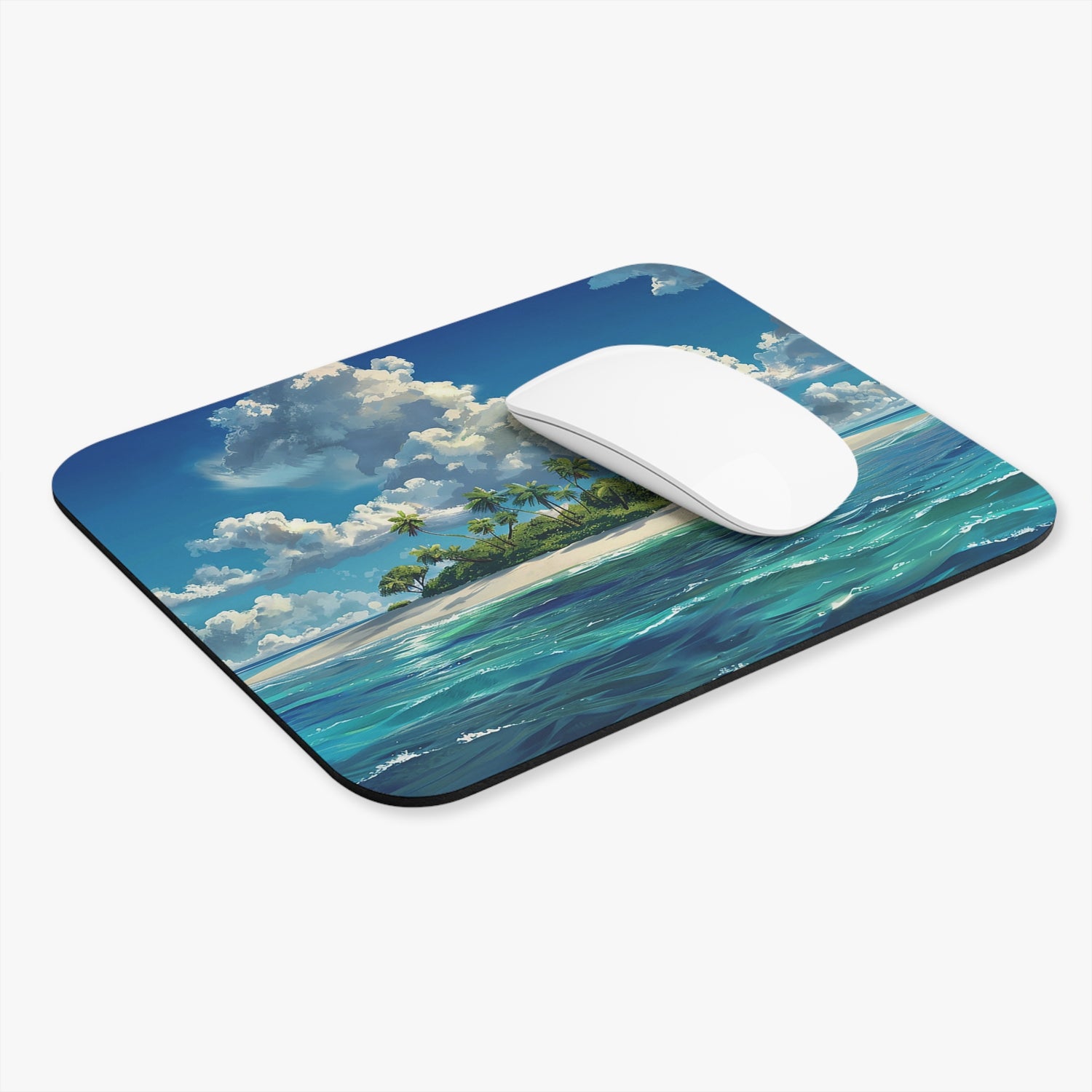 Island Daydreams Mouse Pad - Relax on Your Island Oasis with Every Keystroke!