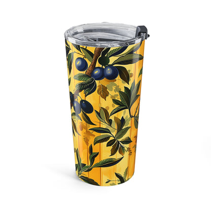 Olives & Sunshine Delight Insulated Tumbler - 20 oz. Stainless Steel, Glossy Finish