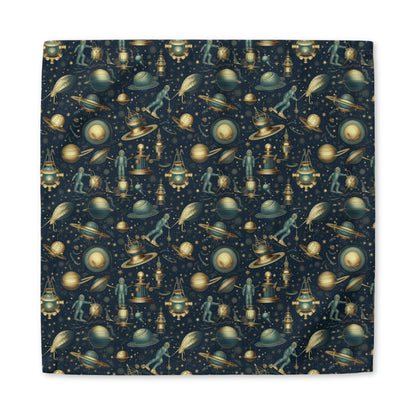 Steampunk Space Explorer cotton twill napkin