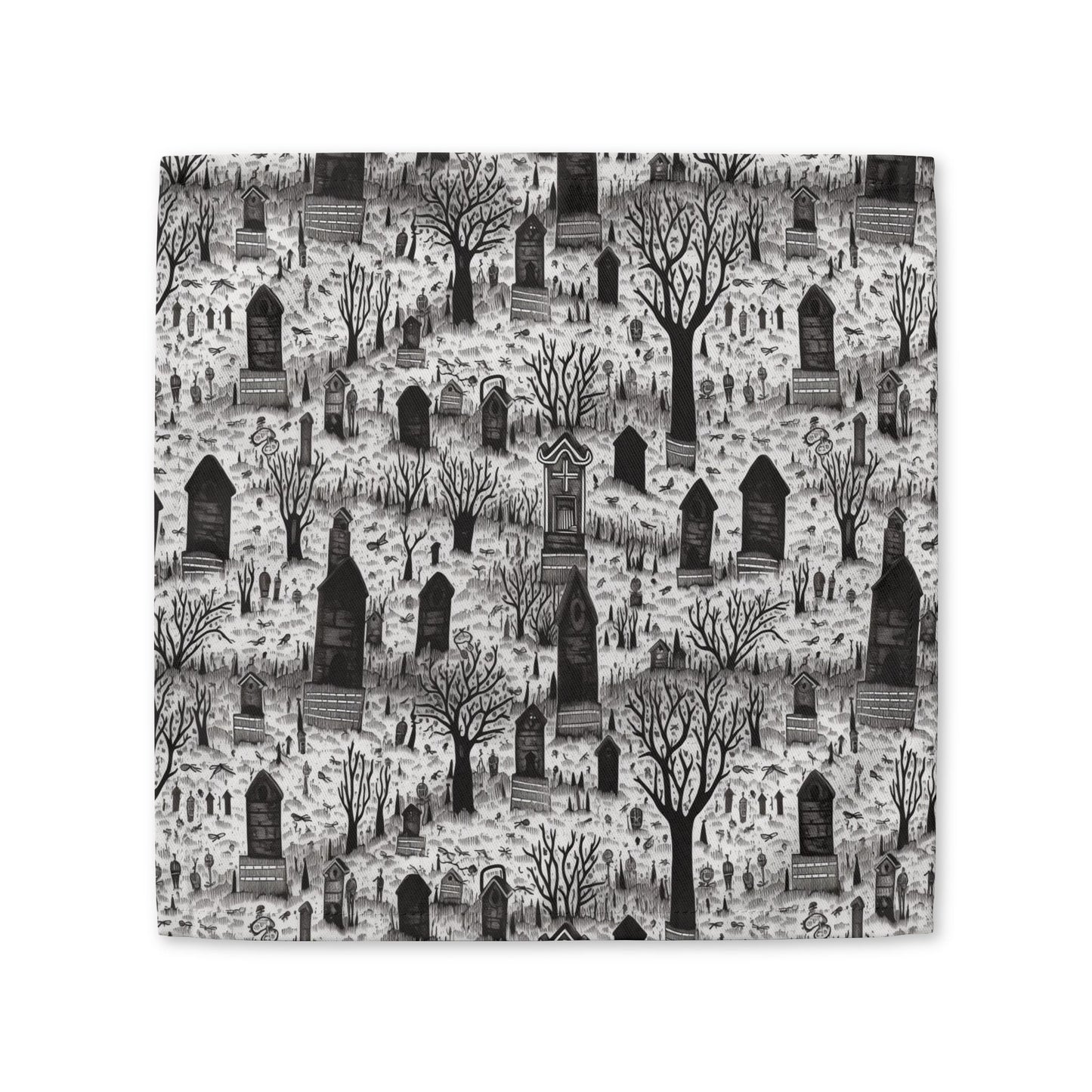 Spooky Gothic Cemetery Chic cotton twill napkin