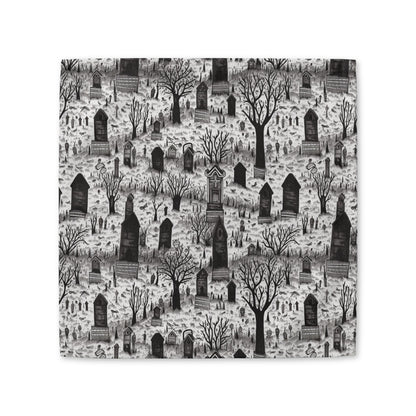 Spooky Gothic Cemetery Chic cotton twill napkin