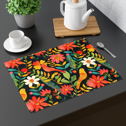 Blooming Bird Wonderland Placemat - 18" x 14".