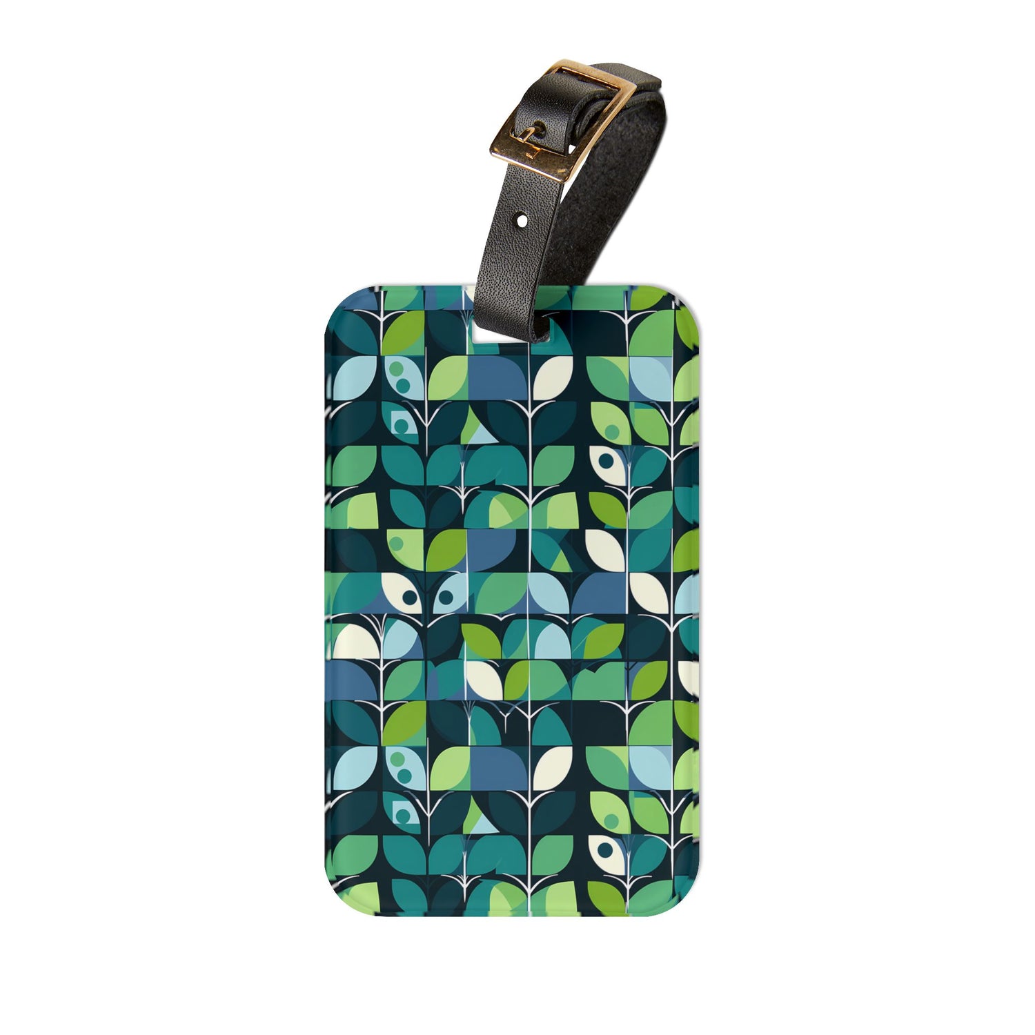 1960s Groovy Mod Acrylic Luggage Tag - Step Back in Time with the 1960s Groovy Mod Acrylic Luggage Tag—Travel with Retro Flair!