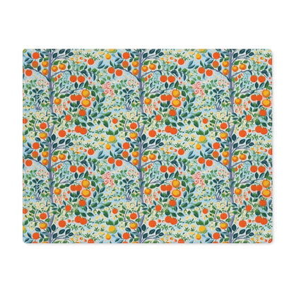 Modern Citrus Tree Placemat - 18" x 14".