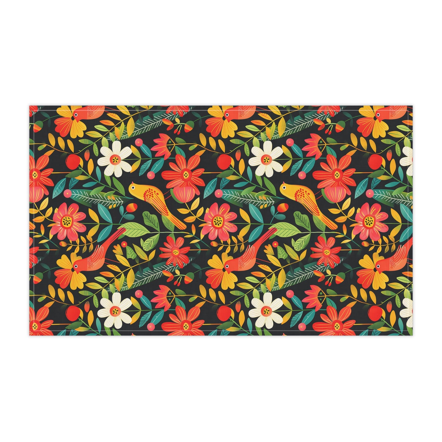 Blooming Bird Wonderland Kitchen Towel - Cotton Twill - 18" x 30"