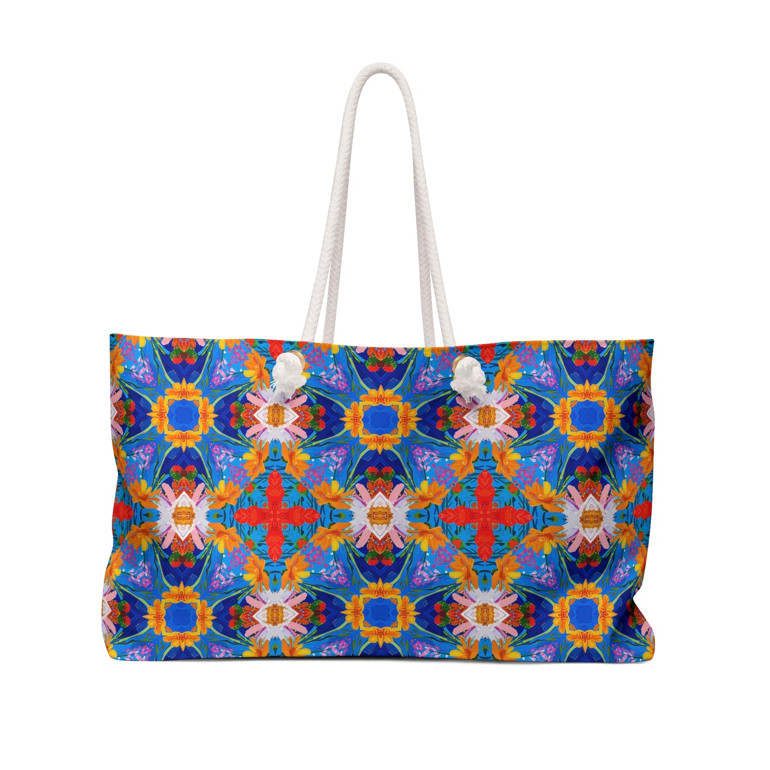 Floral Tapestry Wonderlust Weekender Bag - Travel in Style - Where Artful Design Meets Timeless Elegance.
