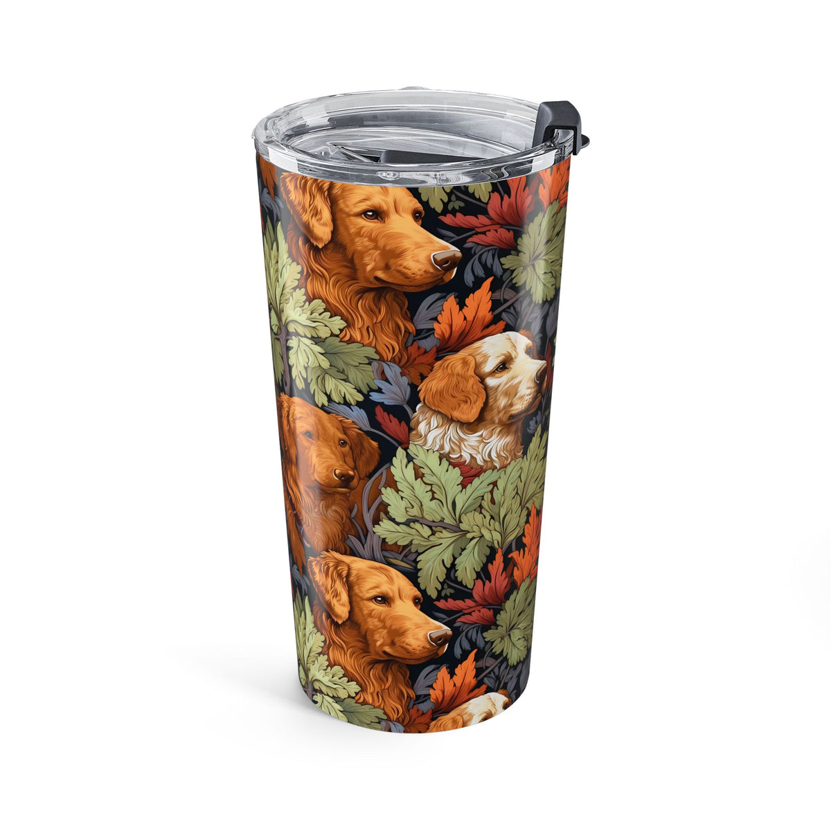 Classic English Dog Tapestry Insulated Tumbler - 20 oz. Stainless Steel, Glossy Finish
