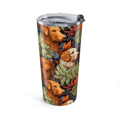 Classic English Dog Tapestry Insulated Tumbler - 20 oz. Stainless Steel, Glossy Finish