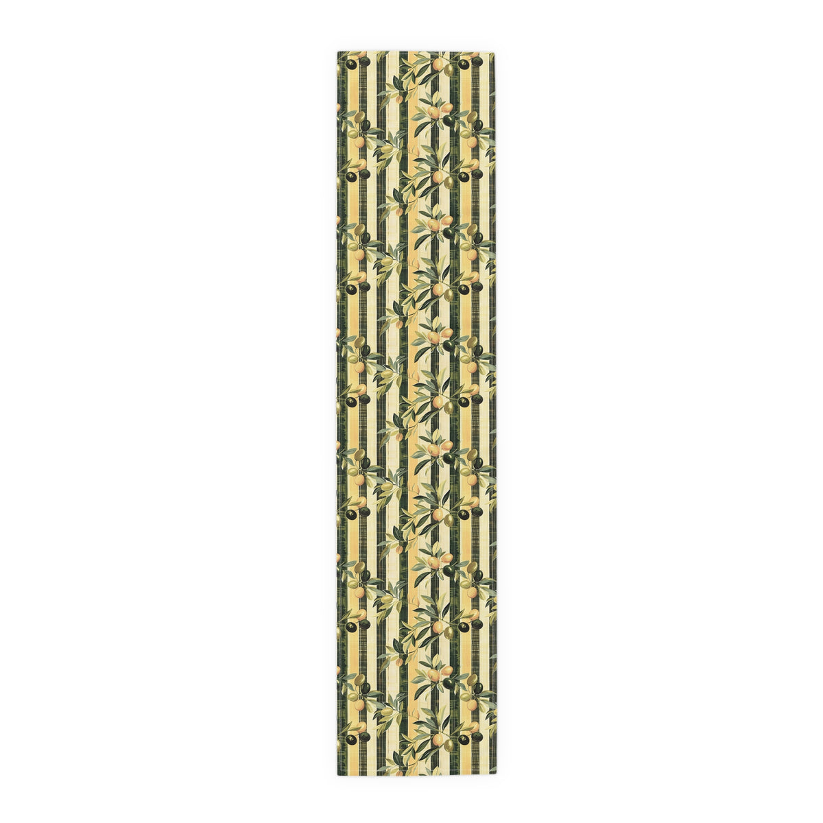 Golden Olive Grove Table Runner - Cotton Twill - Available in 2 sizes: 16" x 72" and 16" x 90".