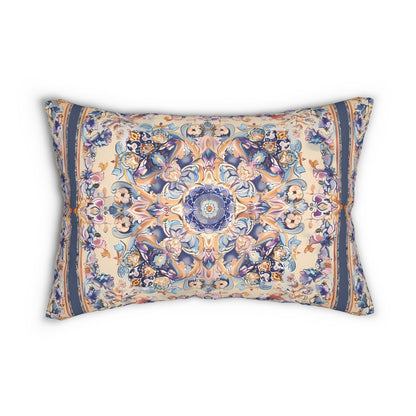 Lilac Moorish Dream Lumbar Pillow - Spun Polyester - Double-Sided Print - Concealed Zipper - 20" x 14"