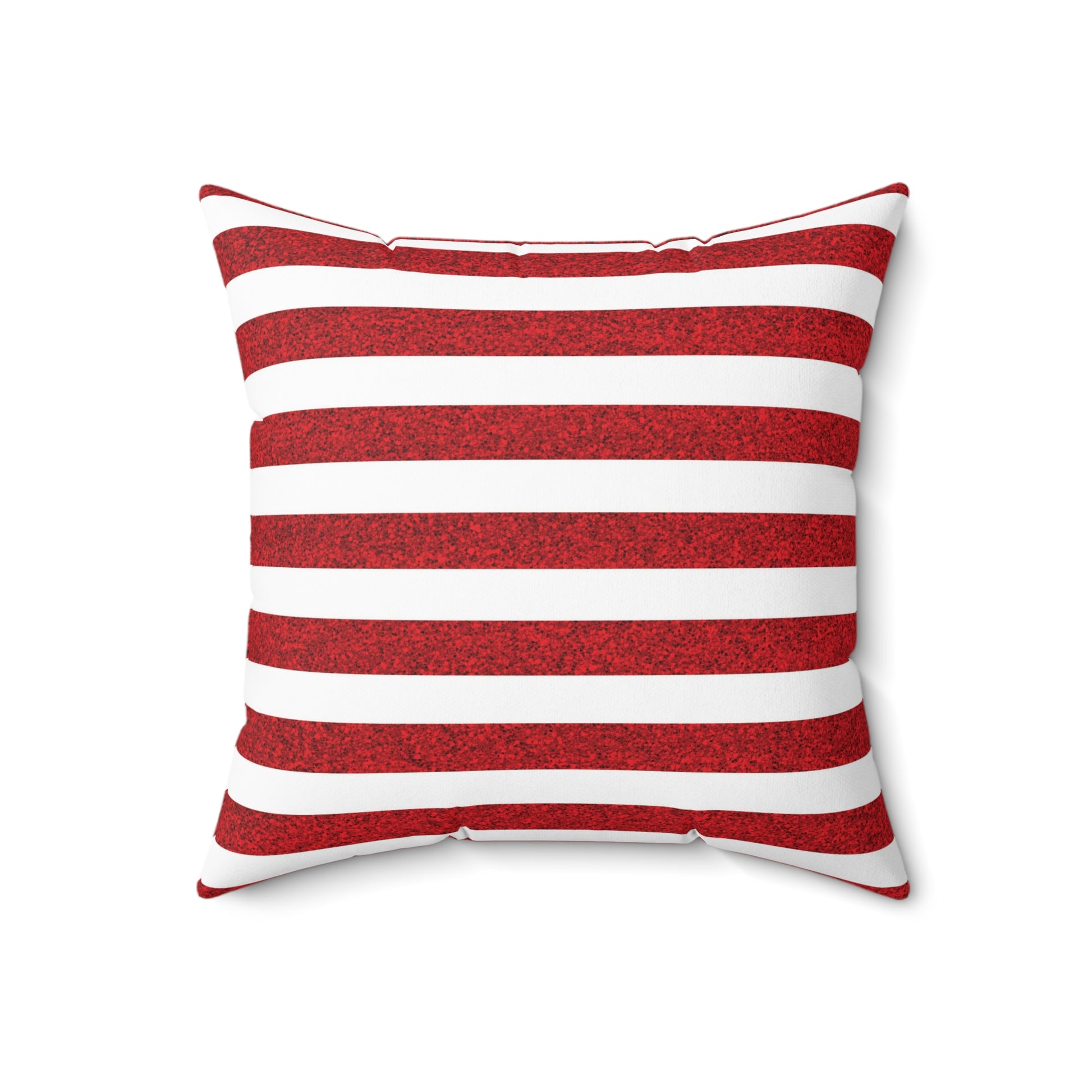 Sparkle Stripes Square Throw Pillow - Spun Polyester - Double-Sided Print - Concealed Zipper - Available in 4 sizes.