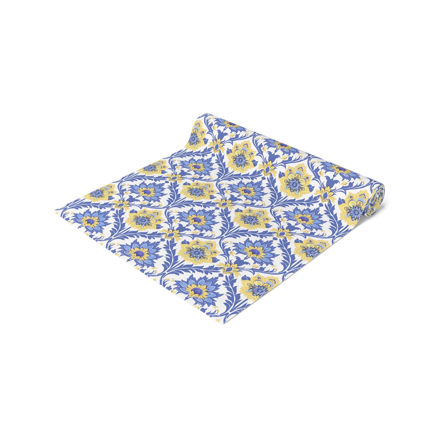 Heritage Bloom Table Runner - Cotton Twill - Available in 2 sizes: 16" x 72" and 16" x 90".