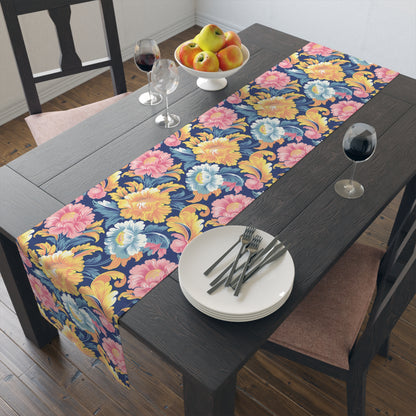 Chintz Charm Table Runner - Cotton Twill - Available in 2 sizes: 16" x 72" and 16" x 90".