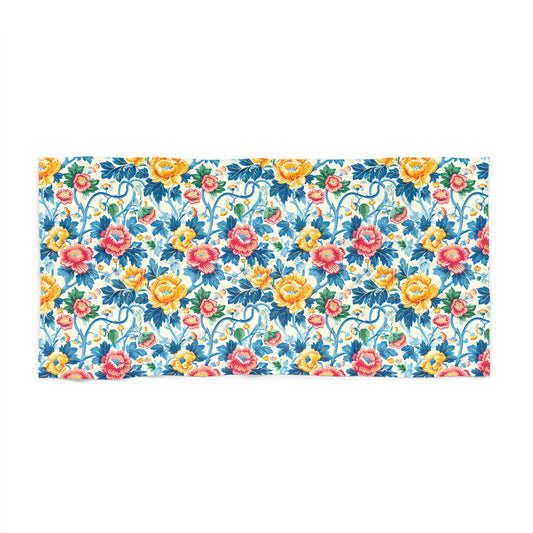 Victorian Vine Romp Luxurious Beach Towel - Available in 2 sizes.