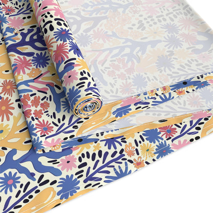 Coral Bloom Harmony Table Runner - Cotton Twill - Available in 2 sizes: 16" x 72" and 16" x 90".