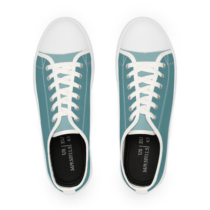 Arctic Ocean Men's Two-Tone Low Top Sneakers - Step into the Arctic – Where Modern Minimalism Meets Cool Elegance!