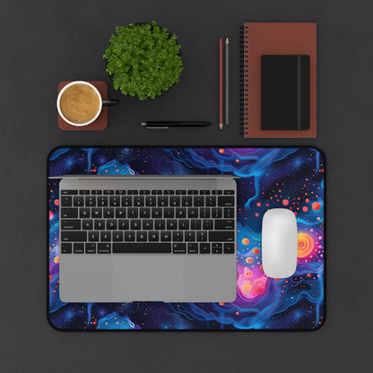 Cosmic Milky Way Desk Mat (Desk Pad) - Journey Through the Stars with Every Task! Available in 3 sizes.