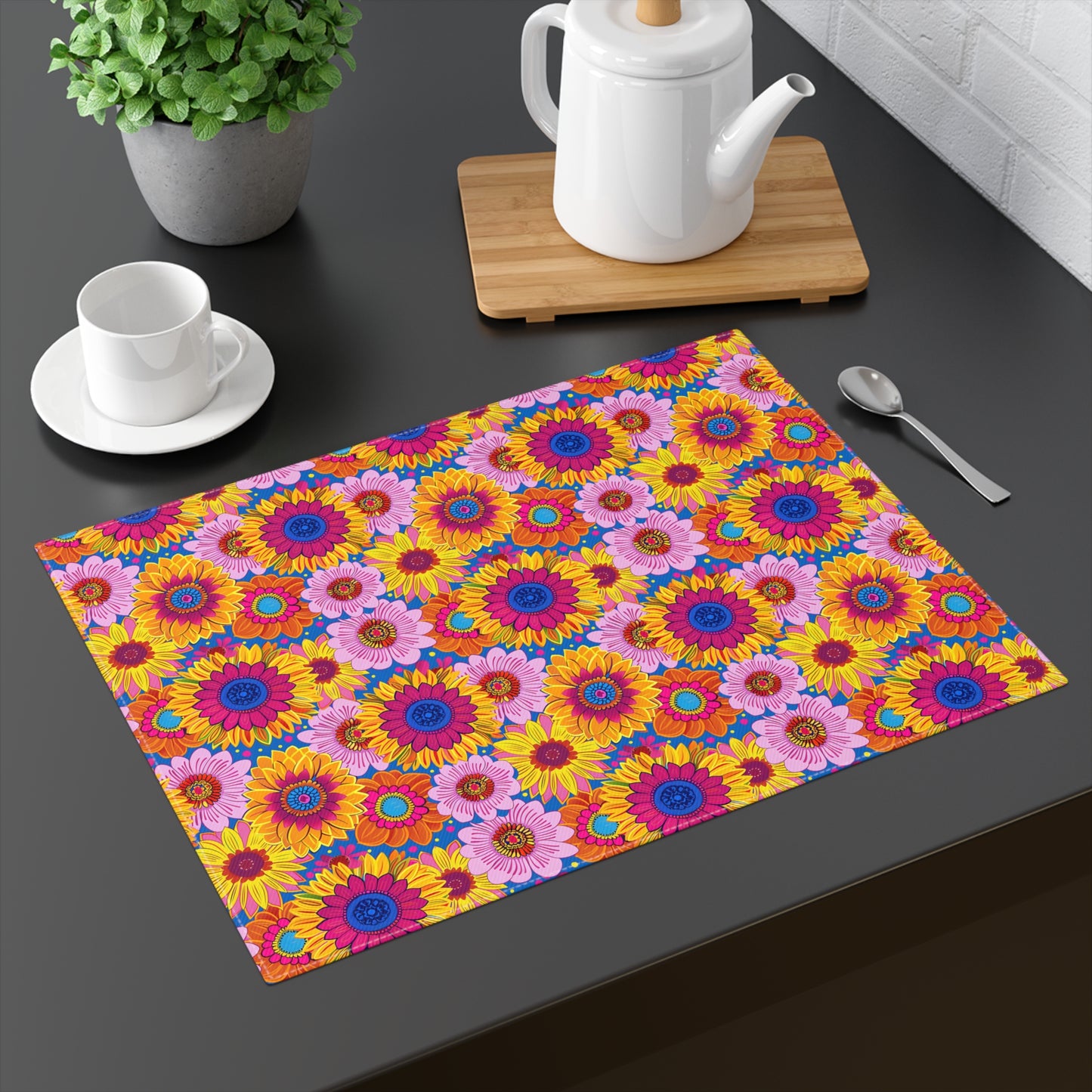 Sunny Garden Soiree Placemat - 18" x 14".