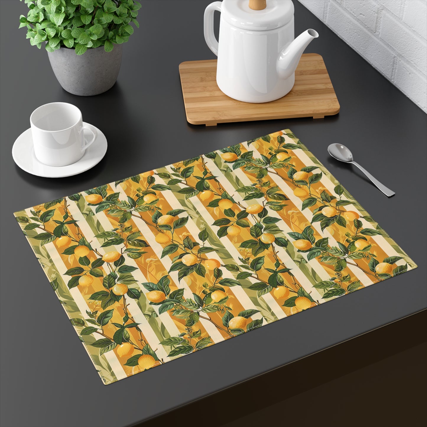 Lemon Grove Elegance Placemat - 18" x 14".