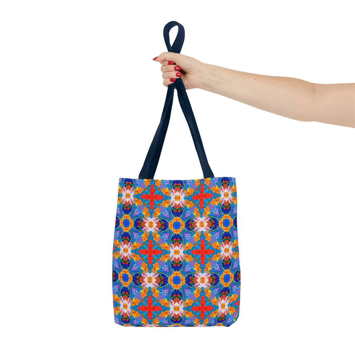 Floral Tapestry Wanderlust Tote Bag - Wander in Style with a Tapestry of Color! Available in 3 sizes.