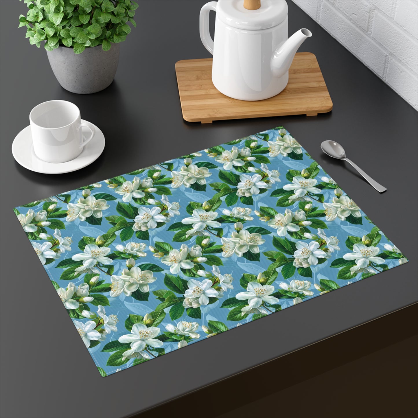 Jasmine Whisper Placemat - 18" x 14".