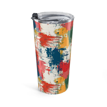 Paint Splash Palette Insulated Tumbler - 20 oz. Stainless Steel, Glossy Finish